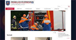 Desktop Screenshot of feuerwehr-lohe-rickelshof.de