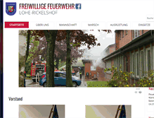 Tablet Screenshot of feuerwehr-lohe-rickelshof.de